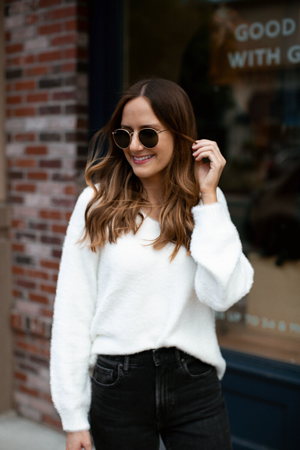 Everlane white sweater hotsell